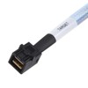 SilverStone Technology 36 pin MiniSAS SFF-8643(Target) to SATA 7pin(HOST)+SIDEBAND cable 0.6M - 4 of 4
