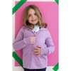 Mightly Kids' Fair Trade Organic Cotton Zip-Up Pocket Hoodie - Large (10), Lilac - 3 of 3