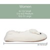 Elanze Designs Sheep Ivory Women's Animal Cozy Plush Lined Non Slip Fuzzy Slipper - Small - 4 of 4