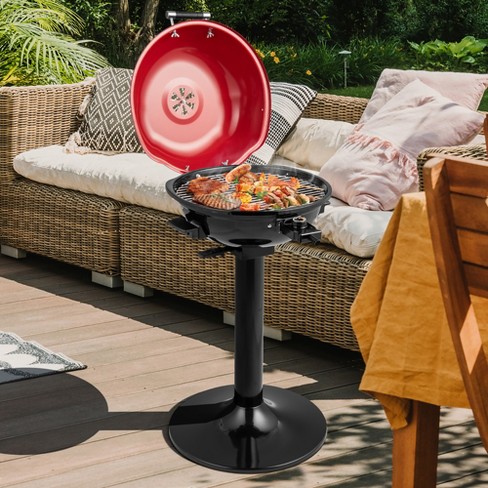 Costway Electric Bbq Grill 1350w Non-stick 4 Temperature Setting Outdoor  Garden Camping : Target