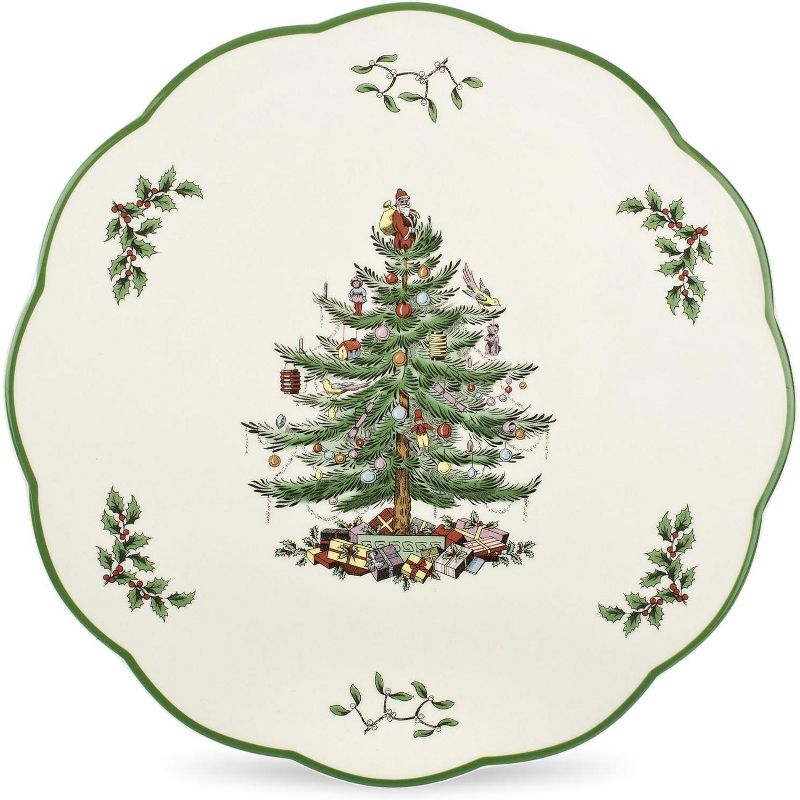 Spode Christmas Tree Cheese Plate, Trivet, 1 of 4