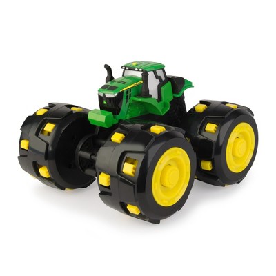 john deere monster treads tractor with wagon