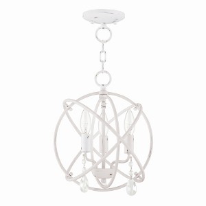 Livex Lighting Aria 3 - Light Chandelier in  Antique White - 1 of 2