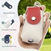 Unique Bargains Portable PU Leather Golf Ball Bag with Tee Holder 2" x 1.8" x 3.7" - 3 of 4