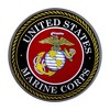 15" x 15" United States Marine Corps Emblem Dome Metal Sign - American Art Decor: USMC Collectible Decor - 4 of 4