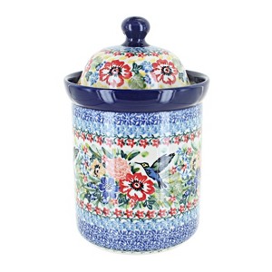 Blue Rose Polish Pottery 491 Ceramika Small Canister - 1 of 1
