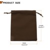 Unique Bargains Velvet Reusable Soft Jewelry Headphone Candy Drawstring Gift Bags 20 Pcs - 2 of 4