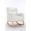 NicBex Teddy Upholstered Accent Chair,Modern Rocking Chairs with Wooden Frame and Packet,Arm chair for Bedroom,Reading Room - 2 of 4