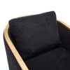 Corduroy Swivel Barrel Chair, Comfortable Accent Sofa Chair, 360 Degree Swivel Barrel Club Chair, Leisure Arm Chair for Home, Hotel - 4 of 4