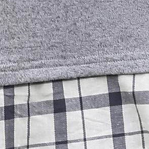 grey apricot plaid