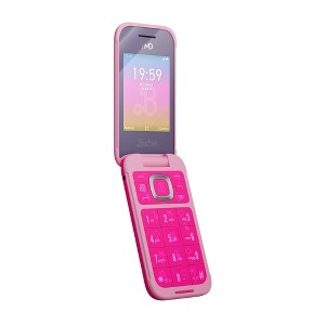 HMD Barbie 4G Flip Phone (4GB) Tracfone Prepaid - Pink - 1 of 4