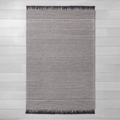 20 X 32 Solid Tassels Bath Rug Gray - Hearth & Hand™ With Magnolia :  Target