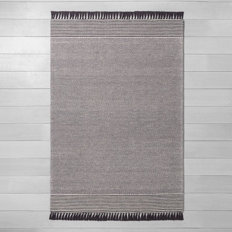 Textured Border Stripe Area Rug - Hearth & Hand™ with Magnolia, 1 of 12
