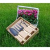 DeWit 3-Piece Garden Tool Gift Set – Cultivator, Trowel & Fork, Tempered Boron Steel, Ash Hardwood Handles - 2 of 4
