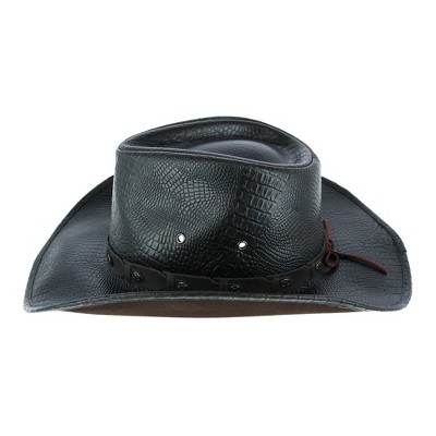 Kenny K Men's Crocodile Print Western Hat - image 2