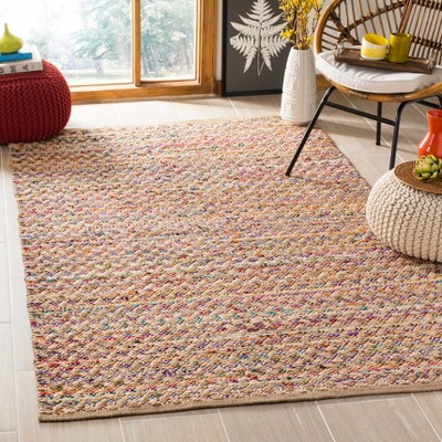 Cape Cod 3' x 5' Red and Natural Hand-Knotted Wool Rug