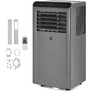 Acekool 8,000 BTU Portable Air Conditioner, 4-in-1 AC Dehumidifier Fan Sleep Mode, Remote, Timer, Window Kit, for Rooms up to 350 Sq. Ft, Grey - 1 of 4