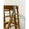 Essential Decor & Beyond 16.9" Natural Bamboo Glass Candle Holder Tabletop Lantern With Rope Handle - 4 of 4