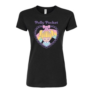 Women's - Polly Pocket - Polly Pocket Heart Fitted Graphic T-Shirt - 1 of 3