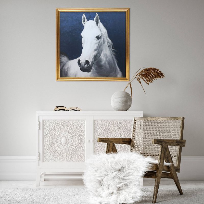 Gallery 57 29&#34;x29&#34; Vintage Equestrian Framed Canvas Wall Art, 3 of 6