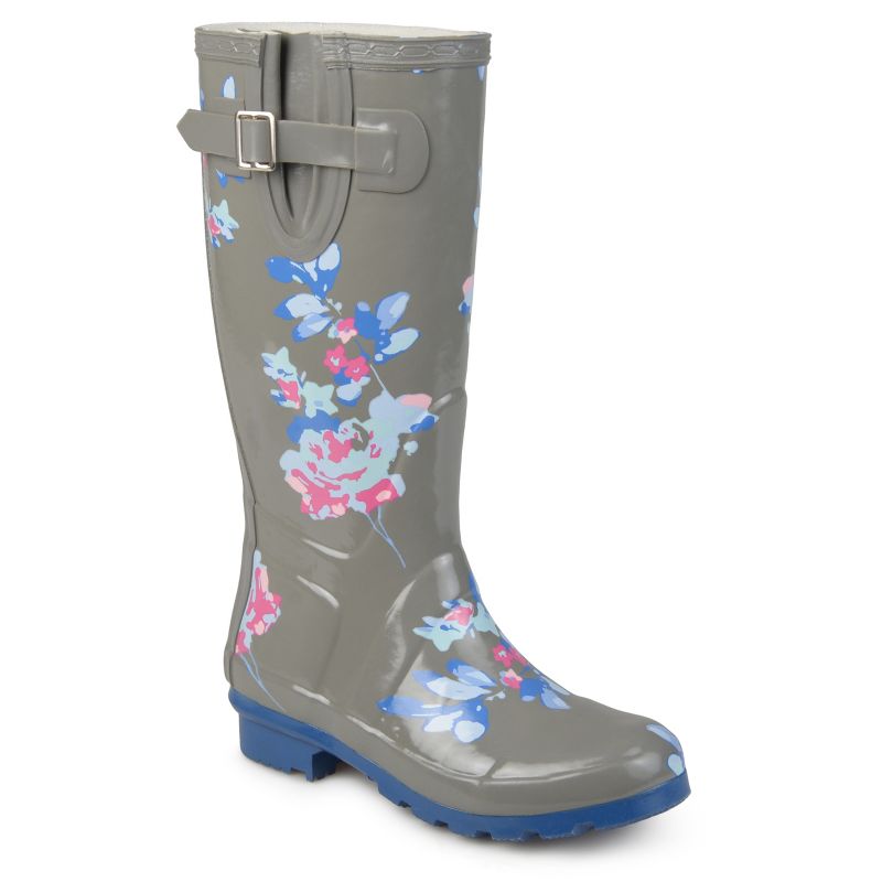 Journee Collection Womens Mist Block Heel Rain Boots, 1 of 11
