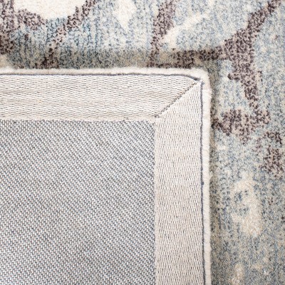 Gray and Ivory Hand-Tufted Wool Runner Rug