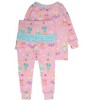 RuffleButts Modal Blend Toddler Girls Ruffle Long Sleeve Pajama Set - 2 of 2