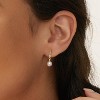 Pearl Earrings: 14k Gold-plated Cubic Zirconia Accented Pearl Drop Dangle Wedding Engagement Earrings For Women Bridal Bridesmaid - 2 of 4