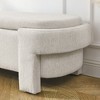 DOMETOUR Linen Fabric Upholstered Bench with Large Storage Space for the Living Room, Entryway and Bedroom,Beige,( 51.5''x20.5''x17'' ) - 3 of 4