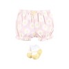 Hudson Baby Infant Girls Bodysuit, Short and Sock, Bee Pink Daisy - 4 of 4