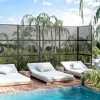 Lirago Metal Outdoor Privacy Screen Freestanding Patio Decorative Screens - 72"x35", Black - 2 of 4