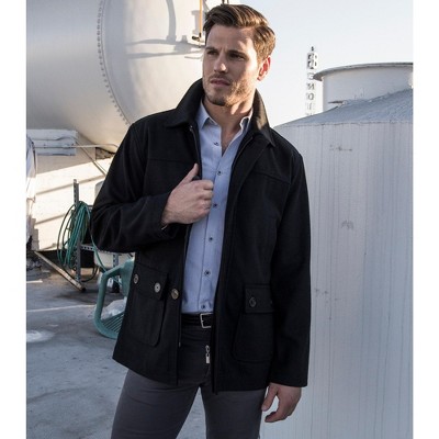Alpine Swiss Wyatt Mens Classic Barn Coat Black Large — фото 4