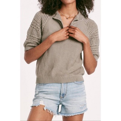 Women's Verona Henley Sage Crochet - Another Love