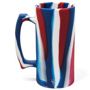 Silipint: 28oz Silicone Beer Stein, The Patriot (Red, White, Blue) - 1 of 4