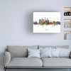 Trademark Fine Art Michael Tompsett 'Bogota Colombia Skyline Named' Canvas Art - 3 of 4
