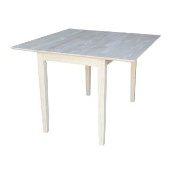 Dual  Square Dining Table Unfinished - International Concepts