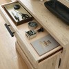 Mason Peak 2 Door Office Storage Cabinet Prime Oak - Sauder: Adjustable Shelf, Melamine Surface - 3 of 4