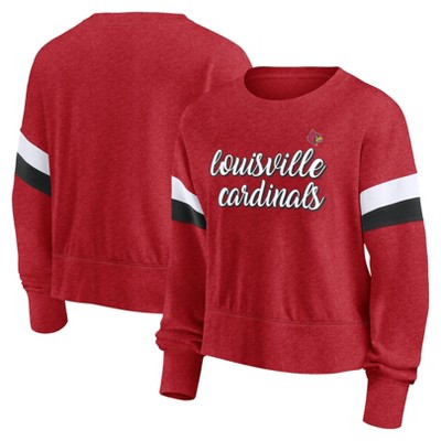 Ncaa Louisville Cardinals Women's Crew Neck Fleece Sweatshirt - S : Target