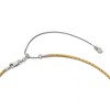 Black Bow Jewelry 2.5mm 14k Two Tone Gold Reversible Omega Chain Necklace, 16-20 Inch - 2 of 4