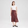 Women's Faux Suede Tiered Midi A-Line Skirt - Universal Thread™ - 4 of 4