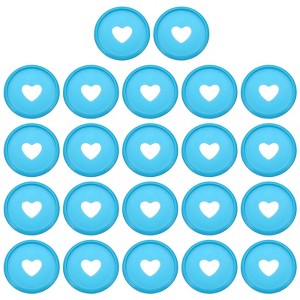 Unique Bargains Plastic DIY Notebook Planner Heart Book Binding Discs 22 Pcs - 1 of 4