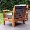Cambridge Casual Logan Teak Outdoor Lounge Chair with Sunbrella Cast Shale Cushion: Weather-Resistant, Galvanized Steel Hardware - 4 of 4