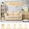 2-in-1 LED Magnifying Glass Floor Lamp w/ Wheel Rolling Base 2.25x Magnification - 4 of 4