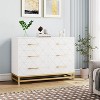 ODK Dresser for Bedroom with 6 Drawer, TV Stand Dressers Chest of Drawers Large Wood Dresser for Storage and Organization - 2 of 4