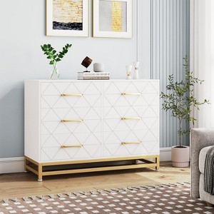 Dresser for Bedroom , TV Stand Dressers Chest of Drawers for Living Room Hallway Entryway - 1 of 4