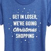 Women's - Instant Message - Get In Loser Christmas Shopping Short Sleeve Graphic T-Shirt - 2 of 4