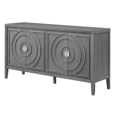 NicBex Sideboard Buffet Cabinet with 4 Doors Modern Kitchen Buffet Storage Cabinet with Adjustable Shelves for Kitchen,Living Room