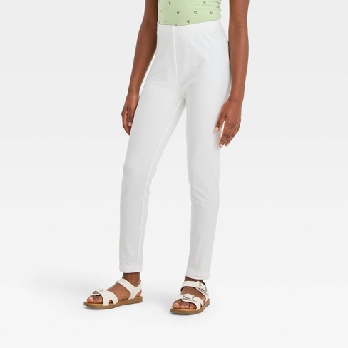 Girls' 'floral' Flare Leggings - Cat & Jack™ Light Green Olive : Target