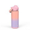 Zak Designs 20oz Stainless Steel Double Wall Vacuum Antimicrobial Beacon Bottle - 3 of 4