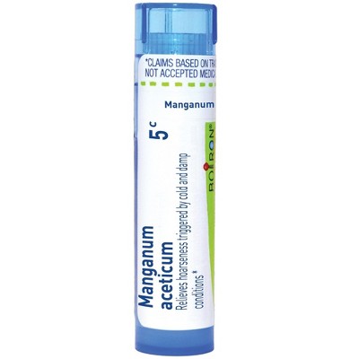 Manganum Aceticum 5C by Boiron Homeopathic Single Medicine For Cough, Cold & Flu  -  80 Pellet